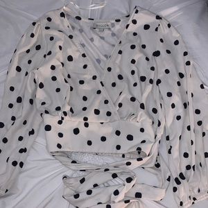 Polk a dot top